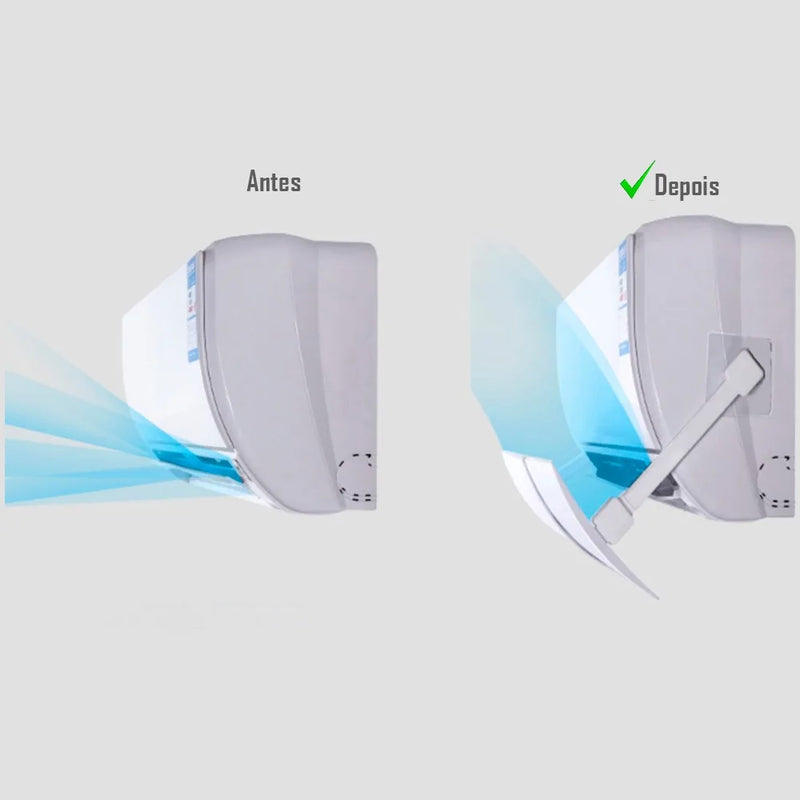 Defletor de ar condicionado com ângulo de regulagem 50/100CM